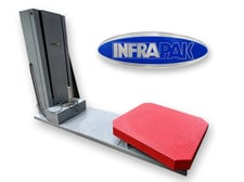 Infrapak #HPS, sidewinder stretch wrapper, 48" x 48" pallet turntable, 6' 6"wrap height
