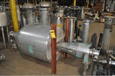 Stainless steel cone bottom feed hopper with Stainless cyclone separator