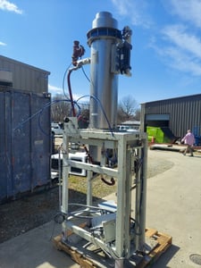 Bemis Air Packers #5500-E-424, Stainless steel & automatic dual bag placer, load cell, actuated bag full kick