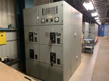 Federal Pioneer #02877-A3-88, switchgear, 3000 amp, with control module & 3 x 50HL-3 air breakers