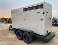 125 KW Detroit Spectrum, portable diesel generator set, 240/480 Volts, 7833 hours, 1800 RPM, Tier 2, sound