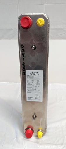 11 sq.ft., Alfa Laval Alfa Nova #52-20H, Plate Heat Exchanger, Fusion-Bonded, 100% Stainless Steel, Unused