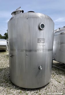 1540 gallon Bavarian Brewery #K30, brew tank, 304 Stainless Steel, 72" diameter x 80" straight side, dish