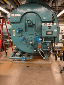 350 HP Cleaver-Brooks #CB, Steam Boiler, 15 PSI, 14,288,000 BTUH, 2002 (3 available)