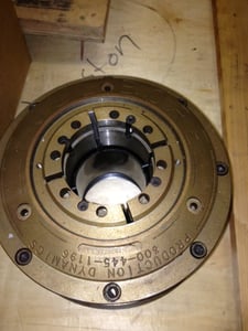 8" Lexair-Production Dynamics #FR8-27, Full Bore Collet Chuck, A2-6 Mount, S26 Collet Pads, 0.25"-2.63"