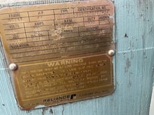 50 HP 650/1950 RPM Reliance, Frame 406AT, DP, 500 VA, 240 VF