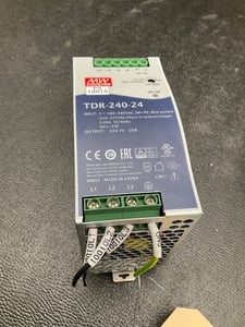 Image for Mean well tdr-240-24 din rail power supply 24v 10a 240w 3-phase used