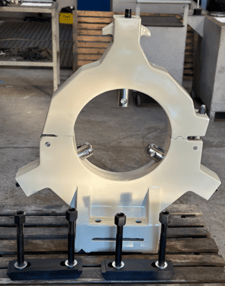 Steady rest for POREBA lathe TR-90, TR-110, TPK