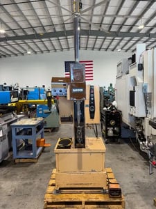 6 Ton, Haeger #HP6-B, hydraulic insertion press, 8.5" stroke, 18" throat, 3/8"-8.5" vertical upstroke