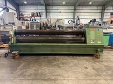 10' x 1/2" Roundo #PS-255, 3-roll plate bending roll, 10" top roll diameter, 13.39" side roll diameter