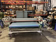 60" Black Brothers #RL-750, Rotary Laminator, 7.5" rolls, rubber & chrome, 0-6" gap, 30-90 FPM