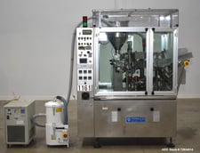 Tonazzi Colibri #1001, Auto Tube Filler, 20-100 TPM, 3/8" -2" diameter x 2" -9-3/4" H tubes, 3-390 mL, 12