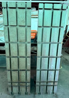 20" x 78" Angle Plates, (3) Vert T-Slots, (7) Horiz T-Slots (2 available)