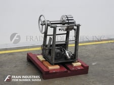 Ertel #2HS, horizontal, 316 Stainless Steel plate & frame filter press, hand crank filter closure & pressure