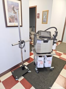 Keyence #MK-G1000PW, Continuous Inkjet Printer, Stainless Steel, Multi-Line, Barcoding, 2,525 characters/sec