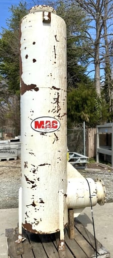 Mac blower Stoddard blower silencer #D33H-10, Carbon Steel, 10" inlet/outlet diameter, 10' tall