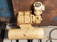 10" x 10" Buhler, rotary airlock with 10" pneumatic conveying outlet with newer Baldor motor