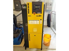 21 cfm @ 125 psi, Kaeser #SX-5, rotary screw air compressor, 5 HP TEFC motor, 1800 RPM, 2014