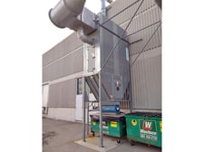 7320 cfm Nederman #NFSZ-3000, baghouse dust collector, reverse air fan, 915 sq.ft., 25 SuperBag 2000 XT15