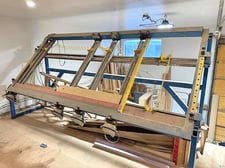 JLT Clamps #79K-10, entry door clamp, 48" x 120" capacity, 2 horizontal pneumatic clamps, 4 vertical