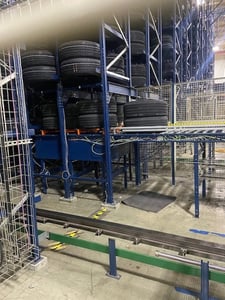 Mecalux Siemens-Allis, Stacker Crane System, 5 Cranes, 10 Lanes, 480/277 VAC, 3ph, Type 12 enclosure, PLC