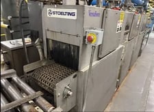 Stoelting #VSF-212, Pass Thru Washer, Stainless Steel, 3 Stage, 12" belt x 12" part height, 2003