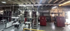 Tensor #T1400, Newspaper Web Offset, (3) printer, (1) folder, (3) splicer, 21.5" cutoff x 35" width, 35000