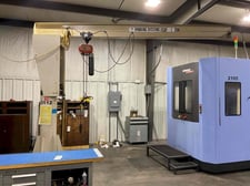 1 Ton, Handling Systems, Jib Crane, 10' height x 15' reach, CM Lodstar hoist