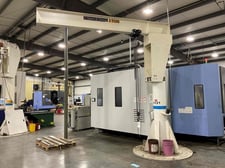 2 Ton, Square M, Jib Crane, 12' H x 13' reach, CM Lodstar hoist
