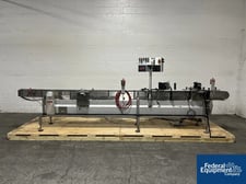 Accraply #350W, Wrap-Around Labeler, w/ rewinder, 3.5" width x 192" L, 115 V., 1996