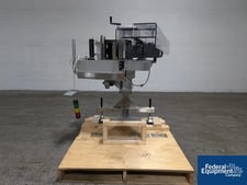 Domino #M400-CW100-Left, Case Label Printer, LR, Stainless Steel, w/ reject, on wheels, 2016