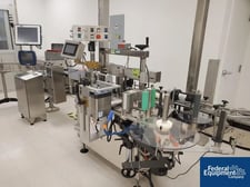 King #LH5, Wrap Around Labeler, 220 V., Heat Stamp Printer & Vision Inspection System, 2015