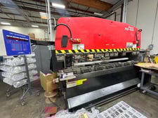 110 Ton, Amada #RG-100, CNC press brake, 9.8' overall, 100" between housing, 3.9"stroke, 15.75"throat