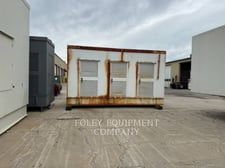 750 KW Caterpillar #D3412, diesel generator set, 480 Volts, 980 hours, 23.8 sq.ft. radiator, enclosure, 1999