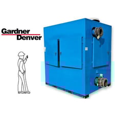 Gardner Denver #7CDL17P, rotary screw cycloblower, 150 HP