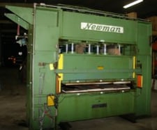 Newman Whitney, 800 ton, 80" x 36", down-act, 12" DL & stroke, electrically heated platens, 30 HP, PLC, #2269C