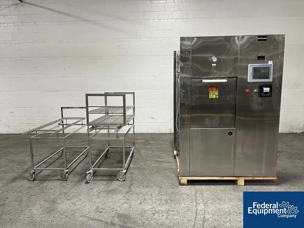 Primus #PSS7-C-MSDD, Pass Thru Sterilizer, 26" x 26" x 49", Stainless Steel, w/ cart, 2009