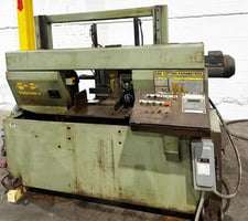 14" x 14" Hyd-Mech #H-14, dual column automatic horizontal band saw, 15' 4" x 1-1/4"blade, 2000