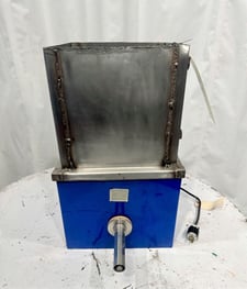 Tecweigh #E5, screw feeder, 1" dia., 12" tall inlet hopper, 24" overall height, missing liner