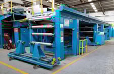 52" Tecmo #EFLEX-1400-VA7, lamination & coating line, 52" wide, 2 coating stations, 490 FPM