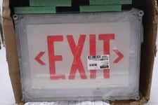 Hoffman Exit Sign Catalog #Q403013PCICC Qline 14679 New Open Box Stock #3623