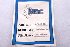 Mdc lgv-3000v-p-03 pneumatic gate valve new stock #2744