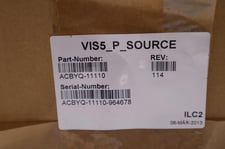 Used advantest vis5_p_source rev 114 acbyq-11110 hv-p hv-l stock #2862