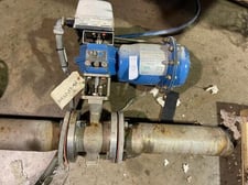 3" jamesbury quadra-powr x metso qpx2c/k20 100psi v-ball valve neles s-57 w-24