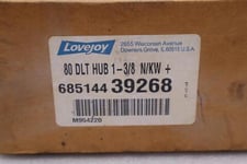 Lovejoy 80 DLT HUB 1-3/8 N/KW 68514439268 M954220 New Open Box Stock #3569