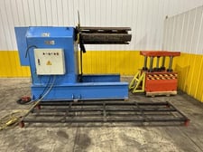 11000 lb. Sen Fung #UC4A, motorized coil reel uncoiler, 51" width, 48" outside dimensions, 19"-24" ID