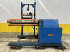 12000 lb. Rowe #12060-DSV, powered coil reel / uncoiler, 72" width, 81" mandrel, 60" outside dimensions