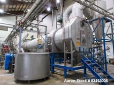 Drying Solutions, Rotary Steam Dryer, 304 Stainless Steel, 7.3 MMBTU/hr, Co-Current Flow, 1500 PPH capacity