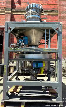 Krauss Maffei #TMD-0.25/160, Conical Dryer, Stainless Steel 316Ti, ATEX, 40" diameter x 42" Ht cone, 1995