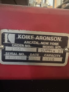 Koike Aronson CNC Plasma #Cutter-II-510, Koike-Aronson Advanced Cutting Systems, 5' x 10' table